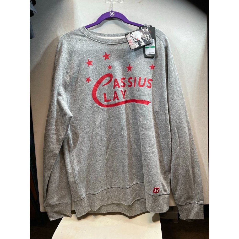 NWT! Cassius Clay/Ali Roots Of Fight Under Armour Coldgear Crew Sweatshirt LG